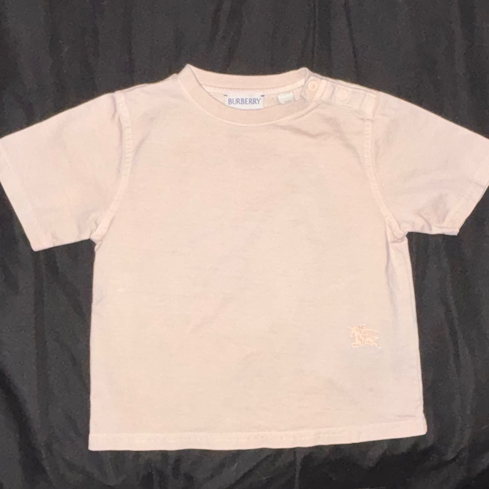 Burberry Kids Beige Short Sleeve Tee